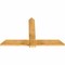 Ekena Millwork Eugene Rough Sawn Timber Gable Bracket, Western Red Cedar, 60"W x 38"H x 2"D x 6"F, 15/12 Pitch GBW060X38X0206EUG00RWR - alternate 4